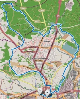 Tady je mapa