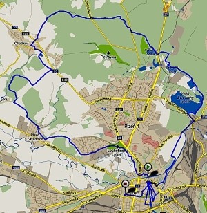 Tady bude mapa