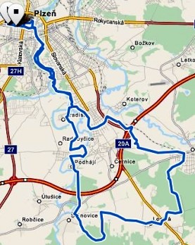 Tady je mapa
